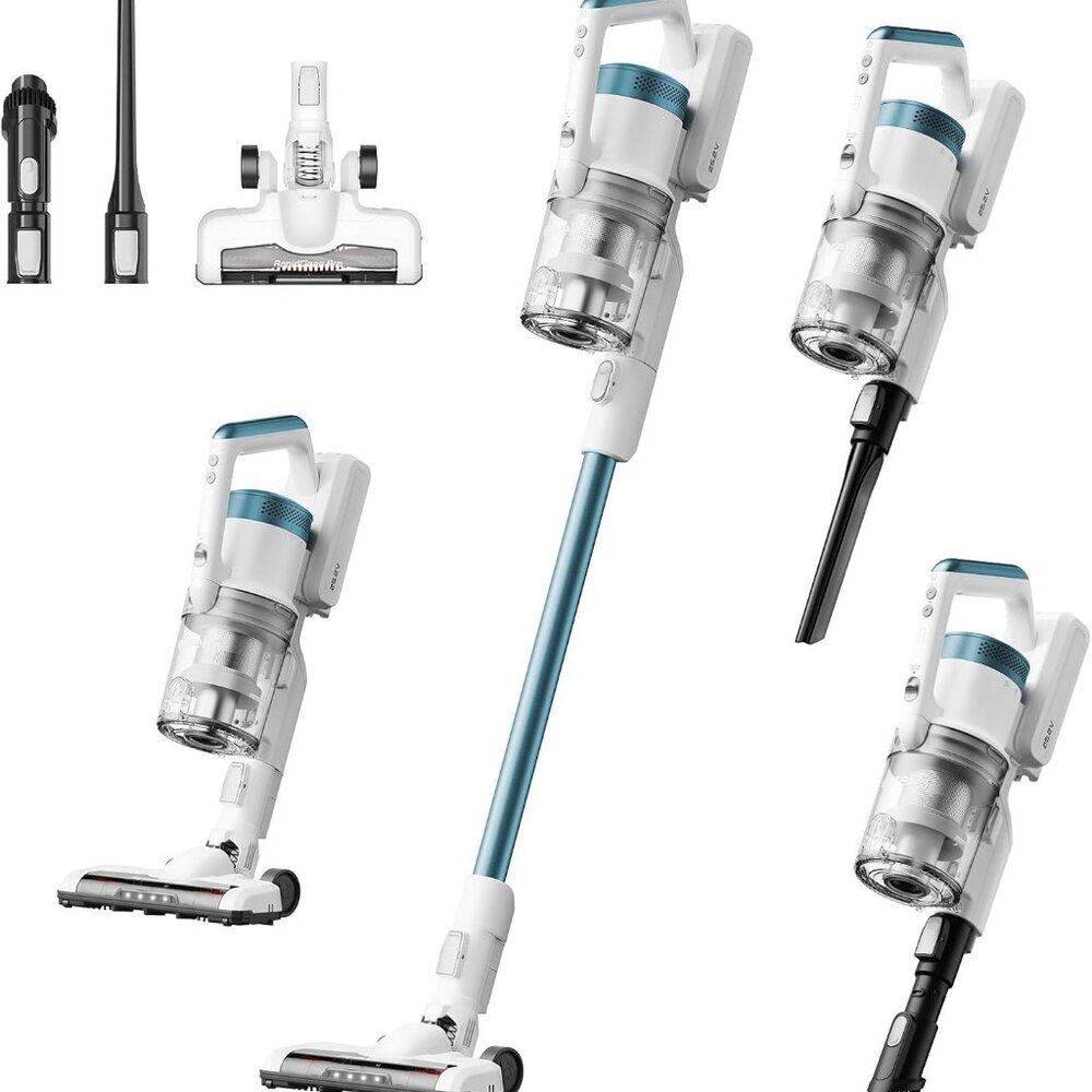RapidClean Pro Cordless Stick Vacuum Cleaner – Lightweight 5.3 lbs, 40-Min Runti